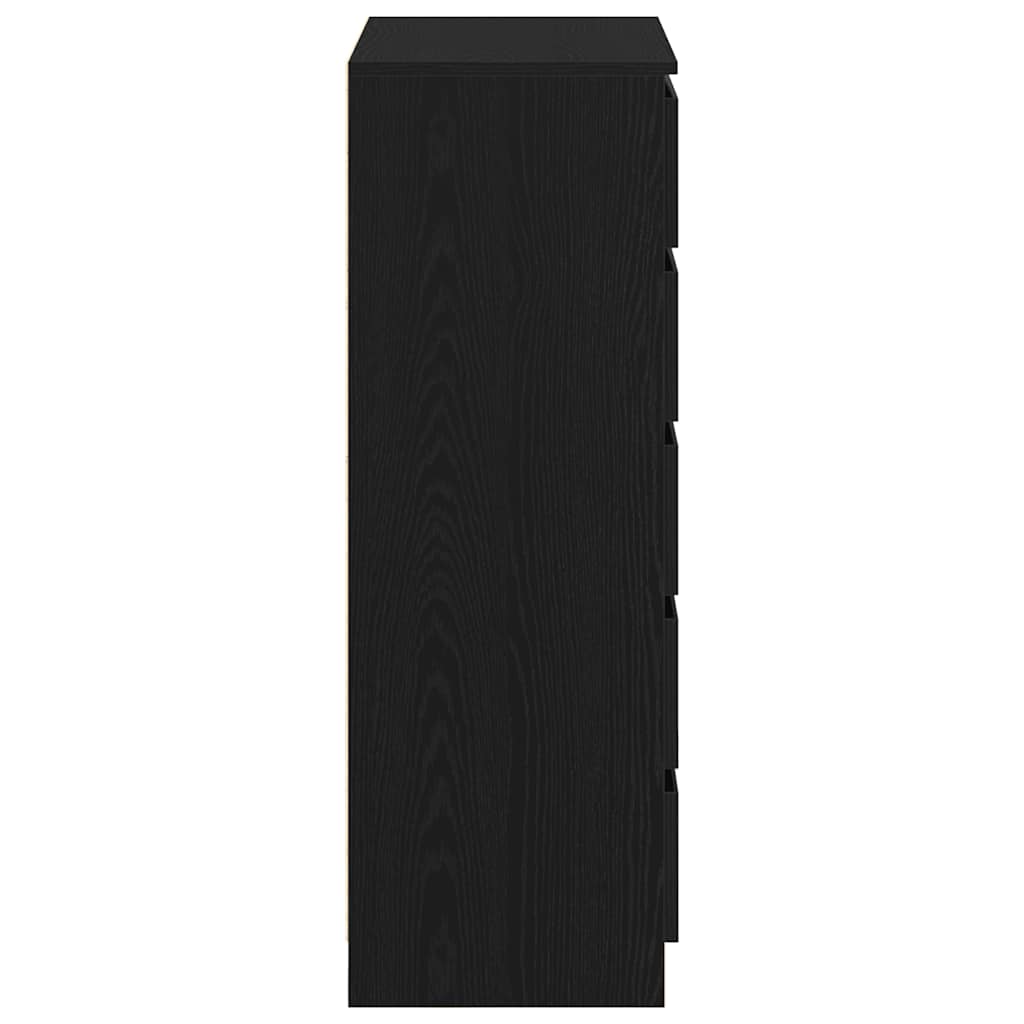 Kommode 60X36X103 Cm Konstrueret Træ Etræsfarve