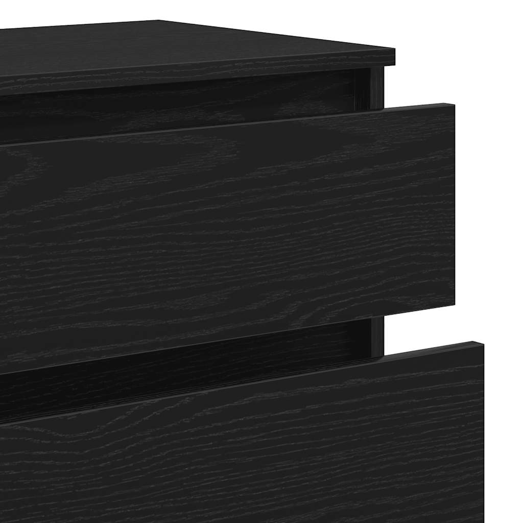Kommode 60X36X103 Cm Konstrueret Træ Etræsfarve