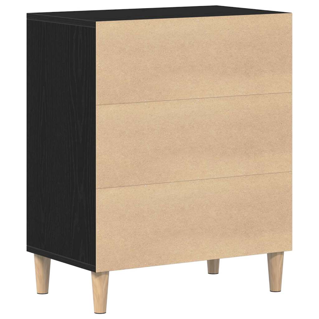 Sideboard Sort Eg 57 X 35 X 70 Cm Konstrueret Træ