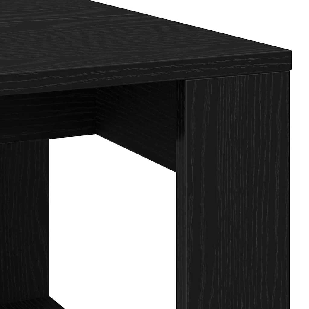Sofabord Sort Eg 102 X 50 X 35 Cm Konstrueret Træ