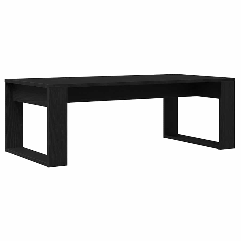 Sofabord Sort Eg 102 X 50 X 35 Cm Konstrueret Træ