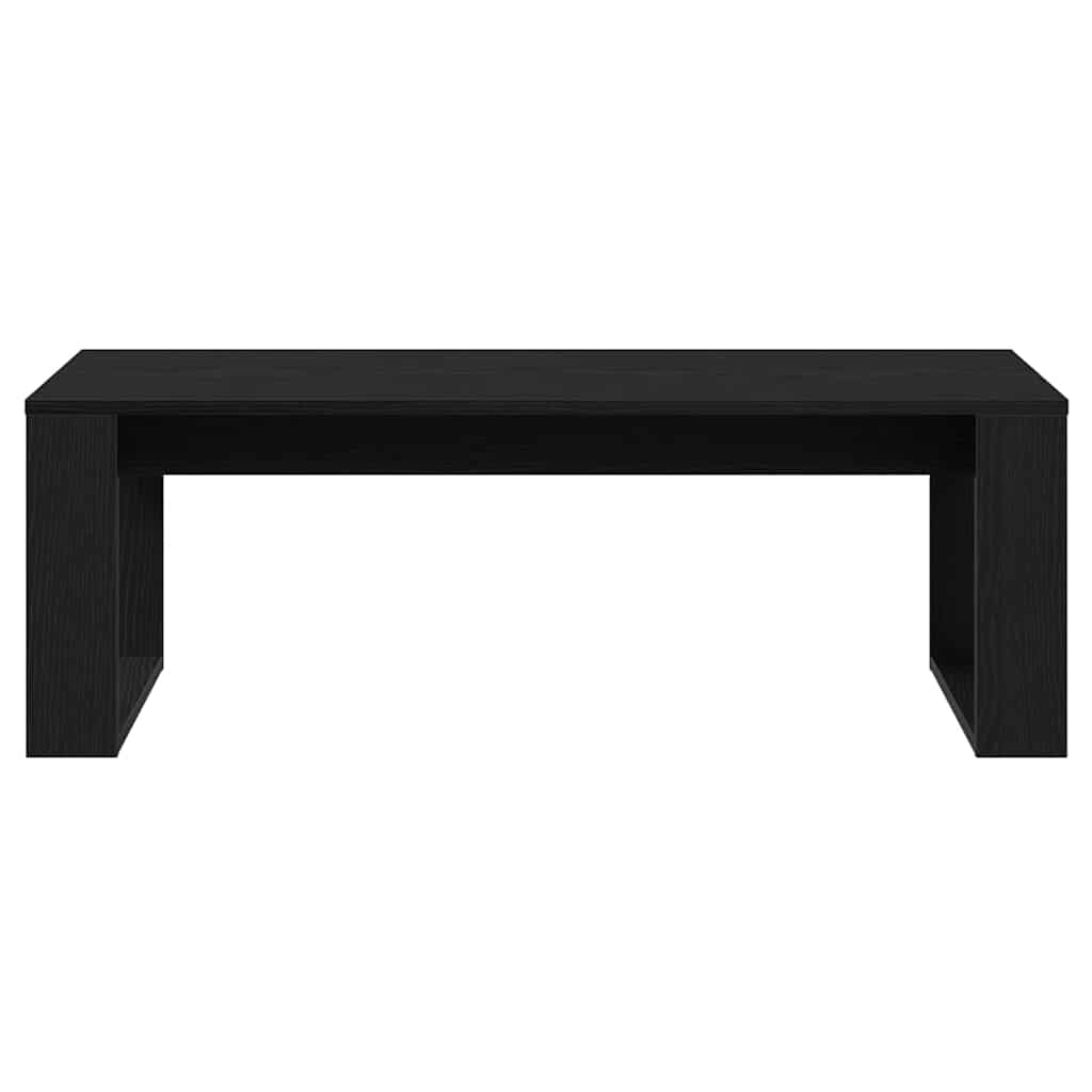 Sofabord Sort Eg 102 X 50 X 35 Cm Konstrueret Træ