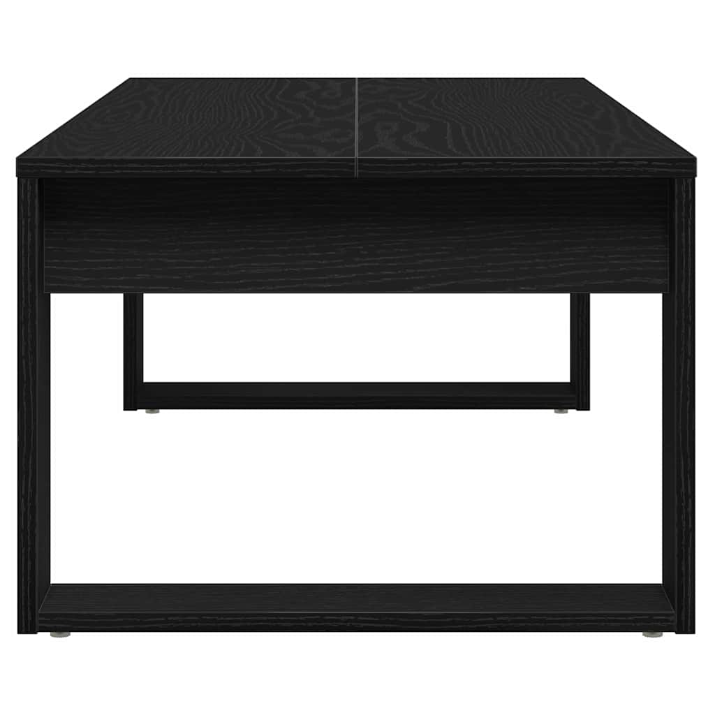 Sofabord Sort Eg 102 X 50 X 35 Cm Konstrueret Træ
