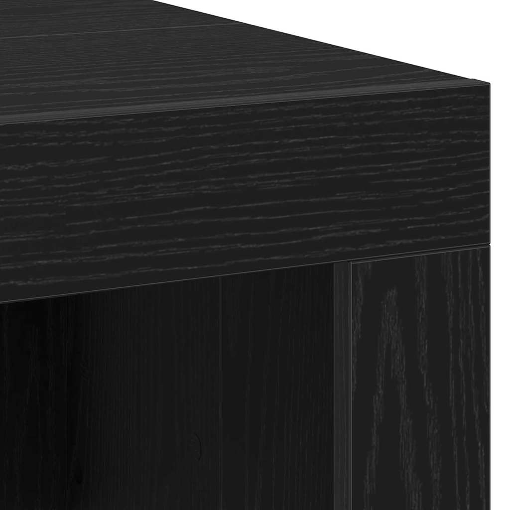 Sofabord Sort Eg 102 X 50 X 35 Cm Konstrueret Træ