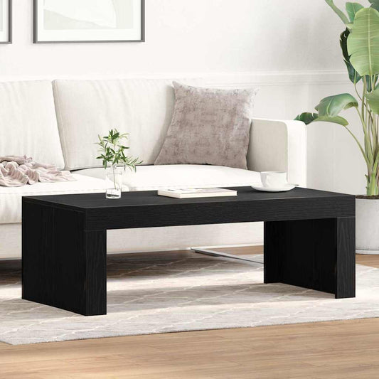 Sofabord Sort Eg 102 X 50 X 35 Cm Konstrueret Træ