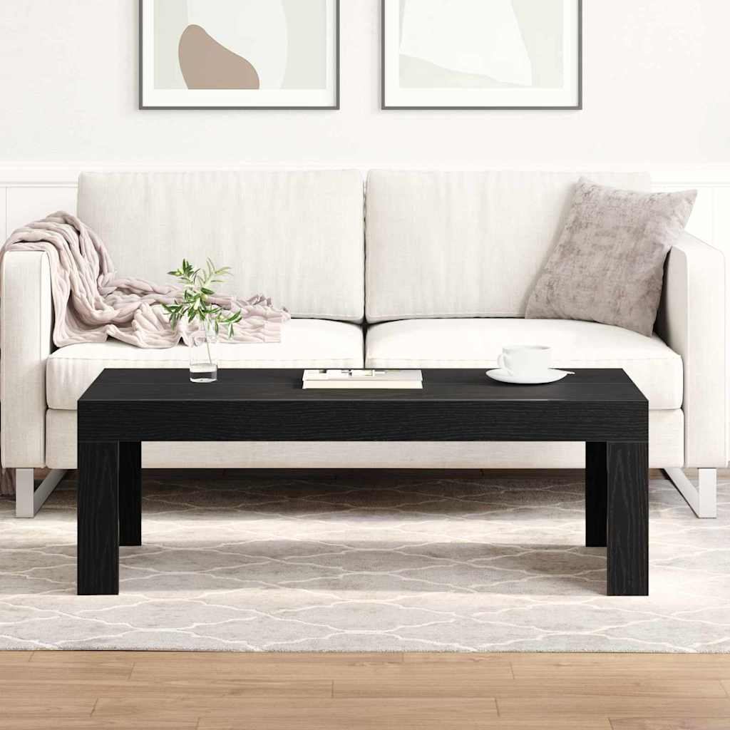 Sofabord Sort Eg 102 X 50 X 35 Cm Konstrueret Træ