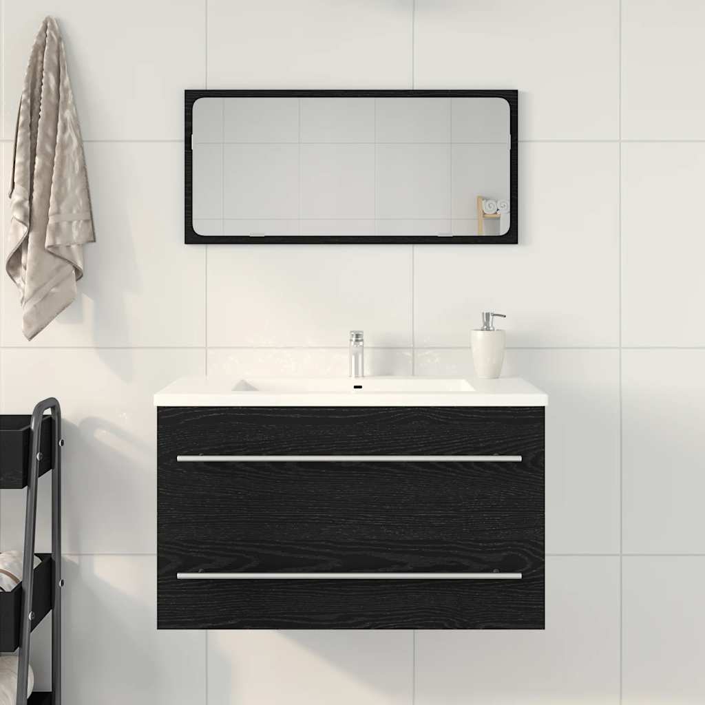 Underskab Til Håndvask 80X38,5X48 Cm Konstrueret Træ Sort-Eg Sort Eg