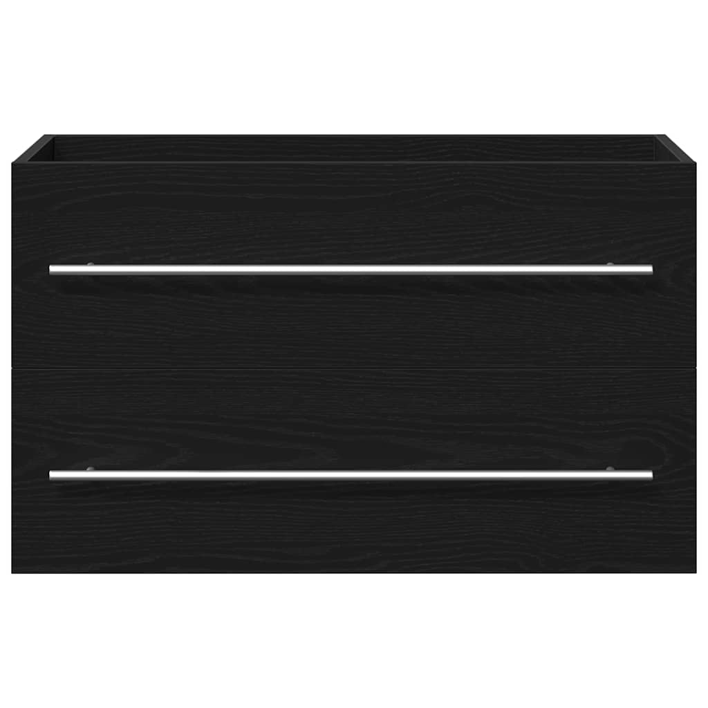 Underskab Til Håndvask 80X38,5X48 Cm Konstrueret Træ Sort-Eg Sort Eg