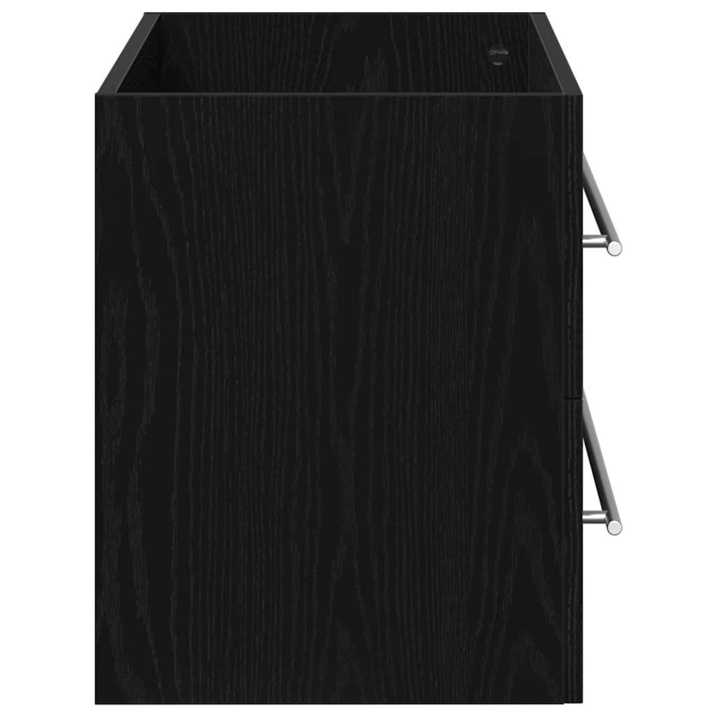 Underskab Til Håndvask 80X38,5X48 Cm Konstrueret Træ Sort-Eg Sort Eg