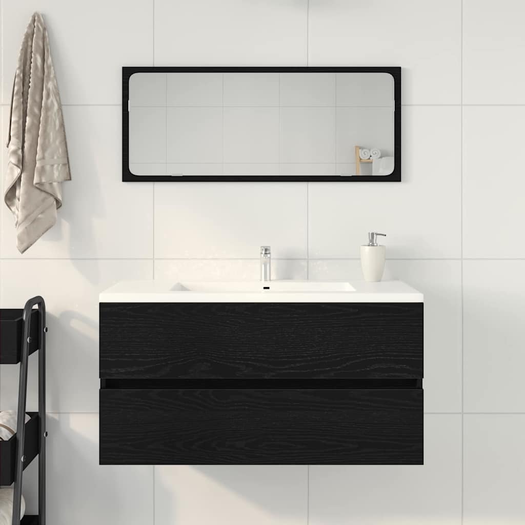 Underskab 90X38,5X45 Cm Konstrueret Træ Etræ Sort Eg