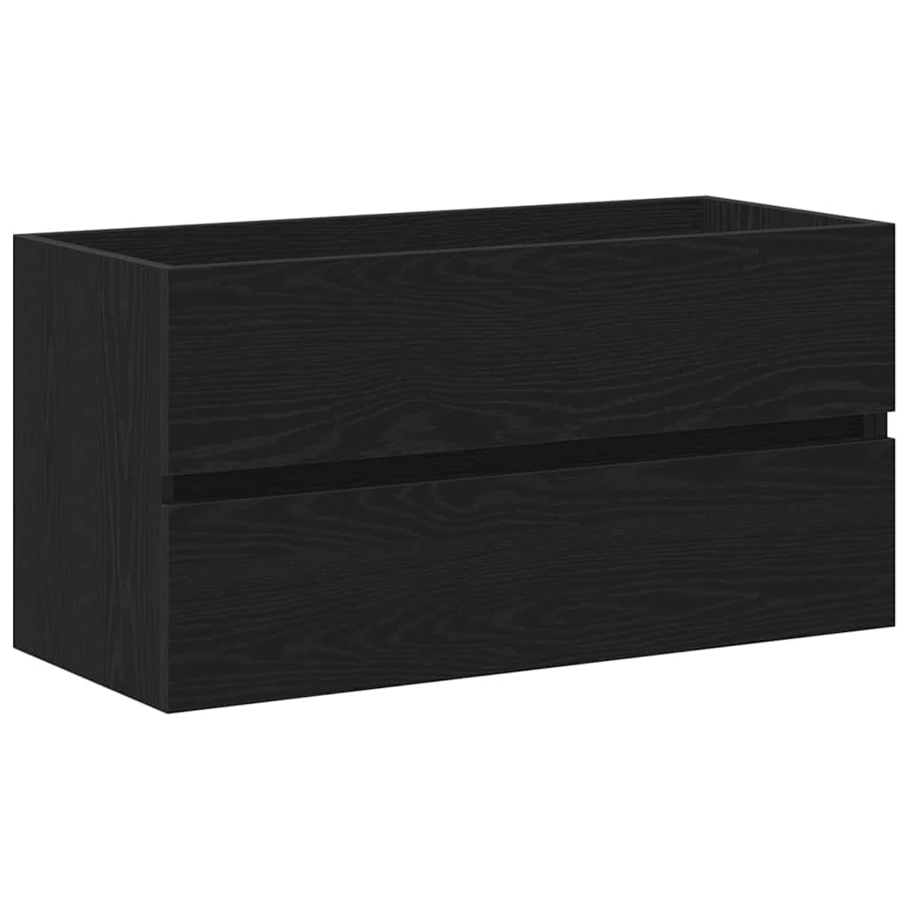 Underskab 90X38,5X45 Cm Konstrueret Træ Etræ Sort Eg