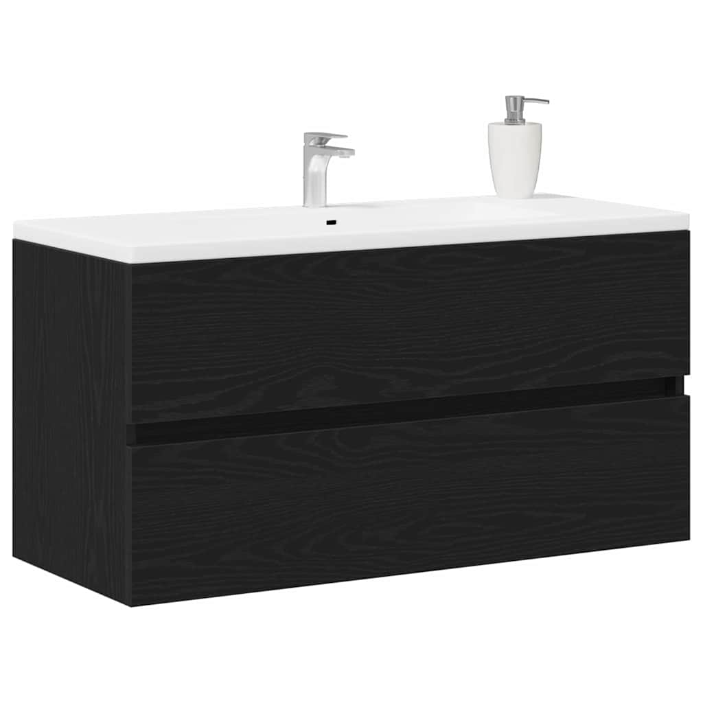 Underskab 90X38,5X45 Cm Konstrueret Træ Etræ Sort Eg