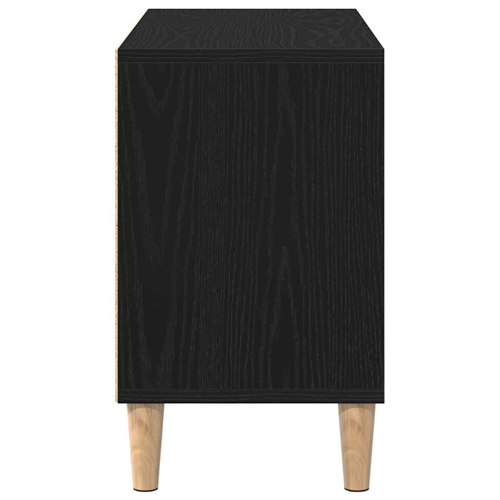 Tv-Skab Sort Eg 69,5 X 30 X 50 Cm Konstrueret Træ
