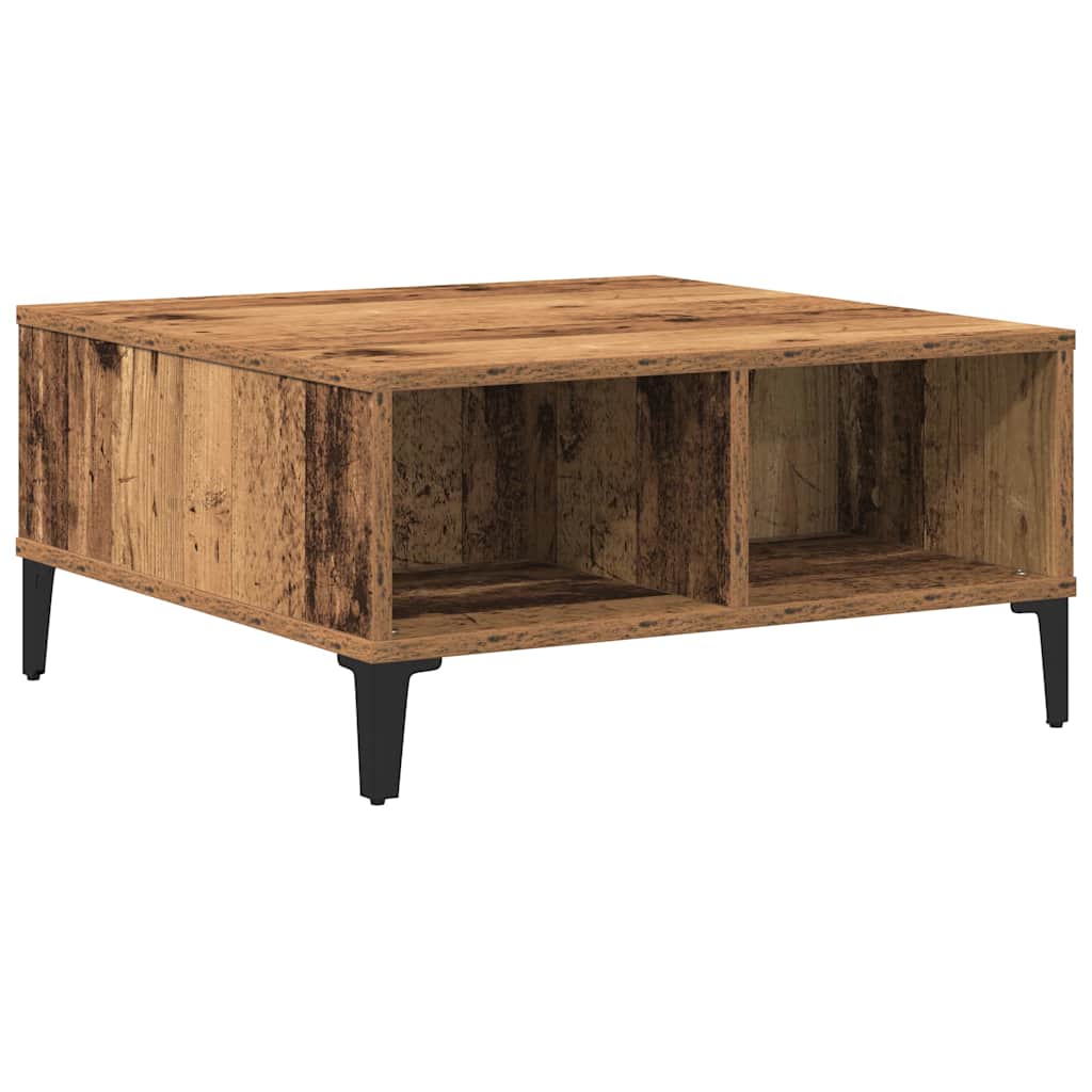 Sofabord Gammelt Træ 60 X 60 X 30 Cm