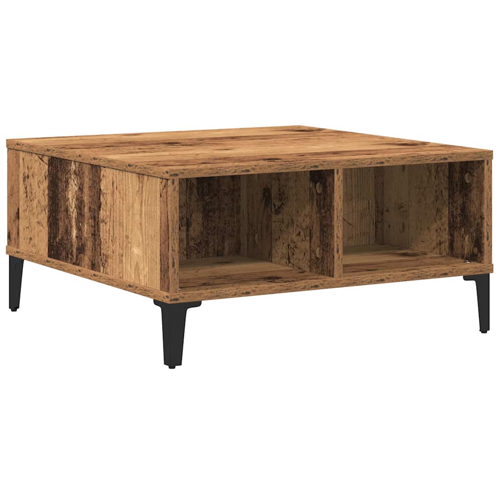 Sofabord Gammelt Træ 60 X 60 X 30 Cm