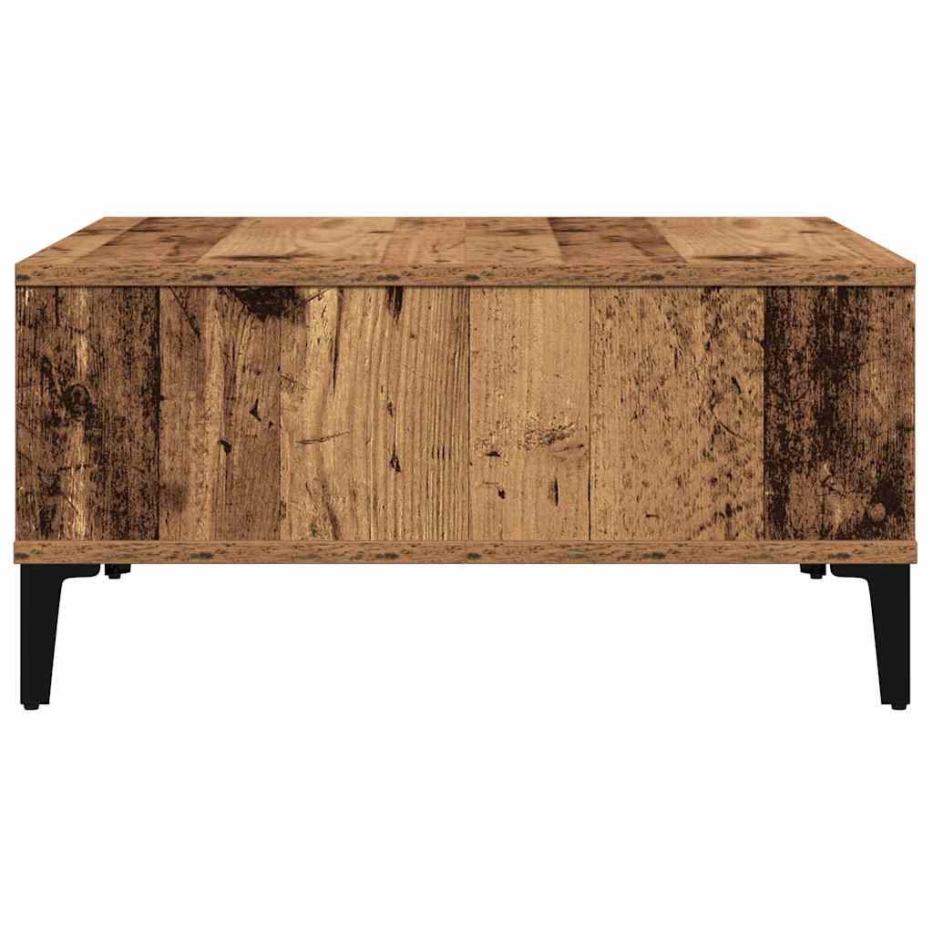 Sofabord Gammelt Træ 60 X 60 X 30 Cm