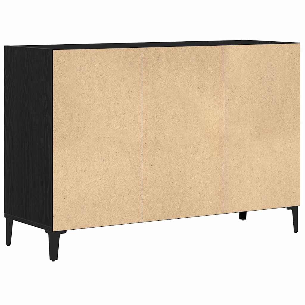 Sideboard Sort Eg 103,5 X 35 X 70 Cm Konstrueret Træ