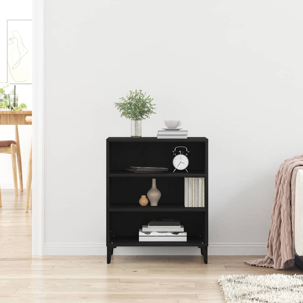 Sideboard Sort Eg 57 X 35 X 70 Cm Konstrueret Træ