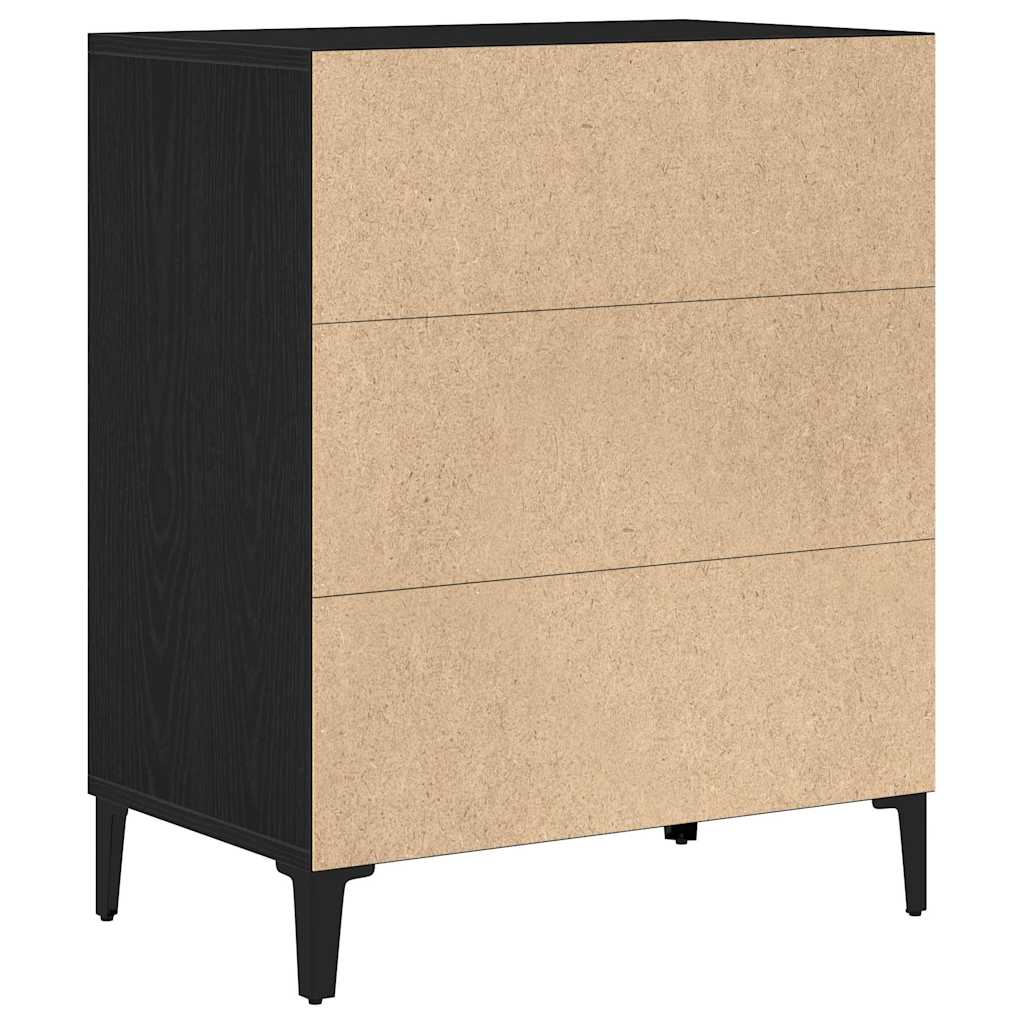 Sideboard Sort Eg 57 X 35 X 70 Cm Konstrueret Træ