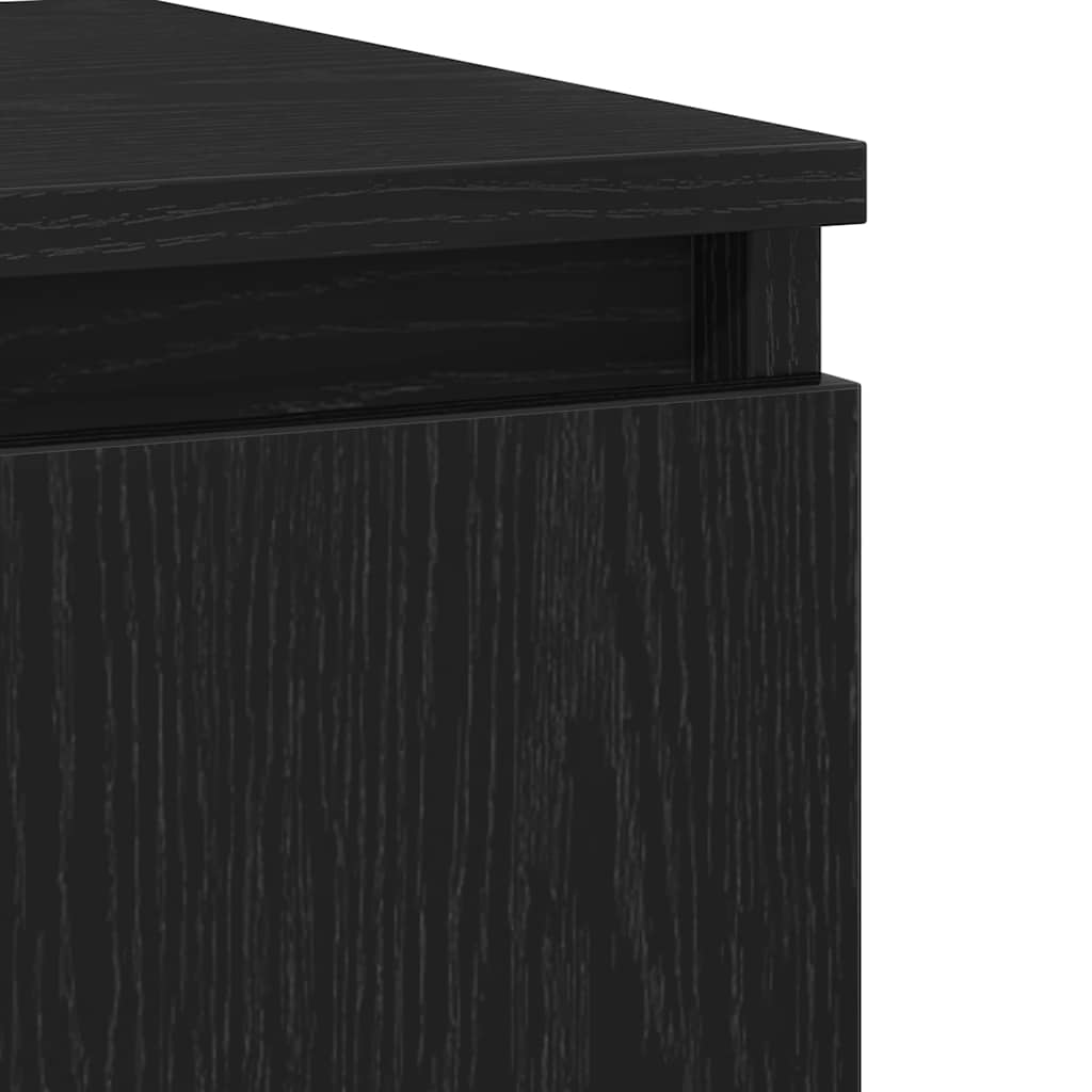 Sideboard Sort Eg 60 X 35 X 70 Cm Konstrueret Træ