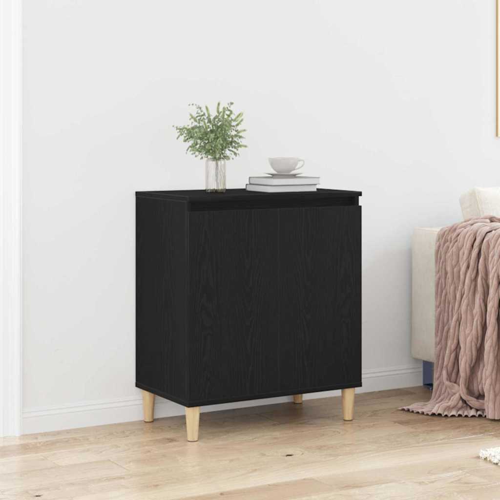 Sideboard Sort Eg 60 X 35 X 70 Cm Konstrueret Træ