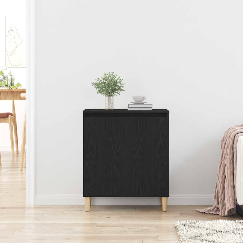 Sideboard Sort Eg 60 X 35 X 70 Cm Konstrueret Træ