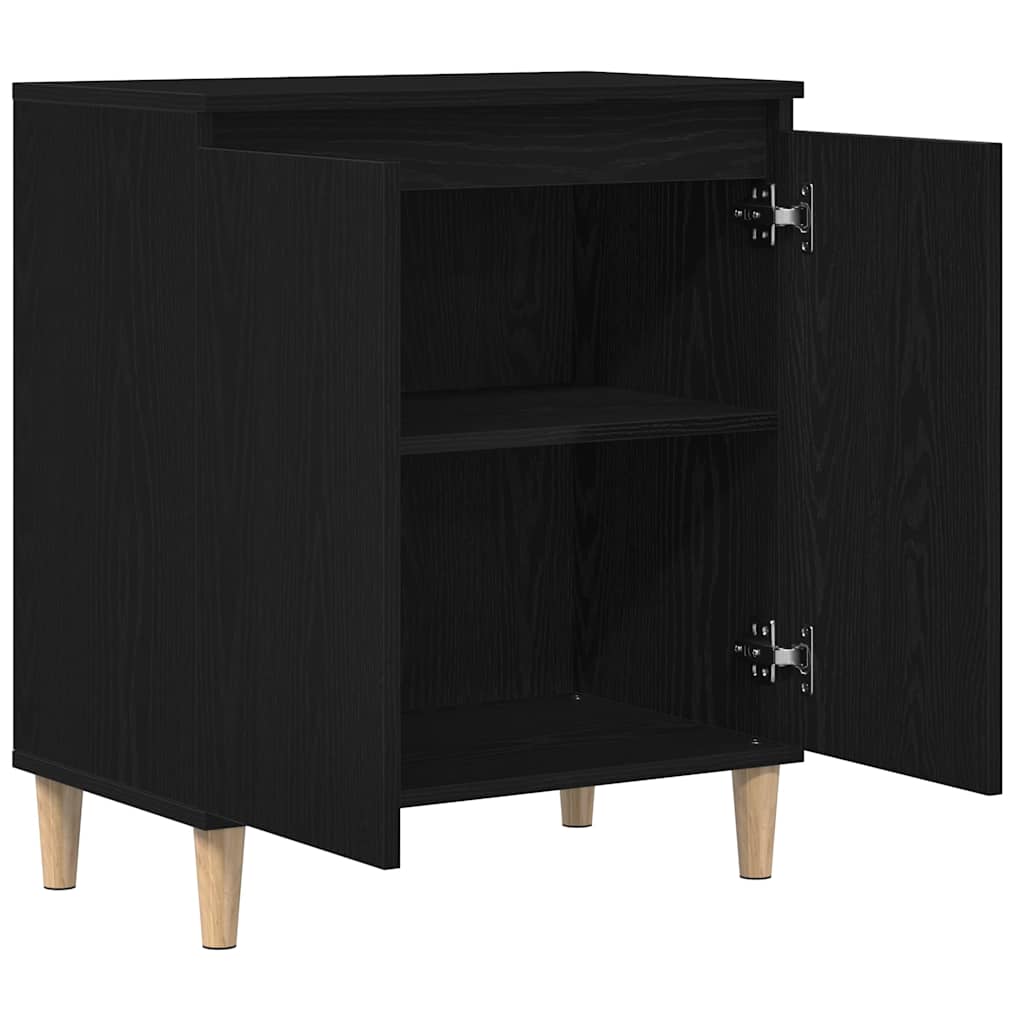 Sideboard Sort Eg 60 X 35 X 70 Cm Konstrueret Træ
