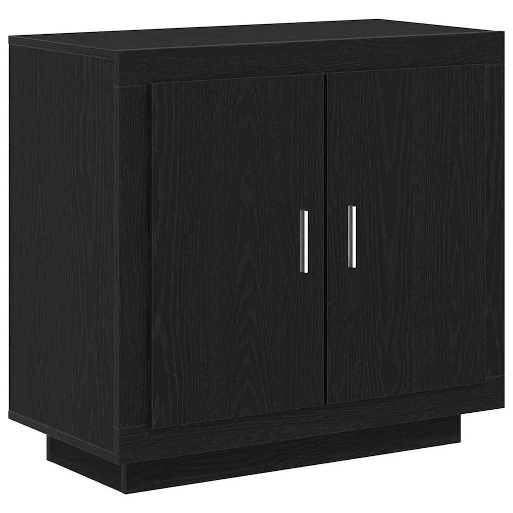 Sideboard Sort Eg 80 X 40 X 75 Cm Konstrueret Træ