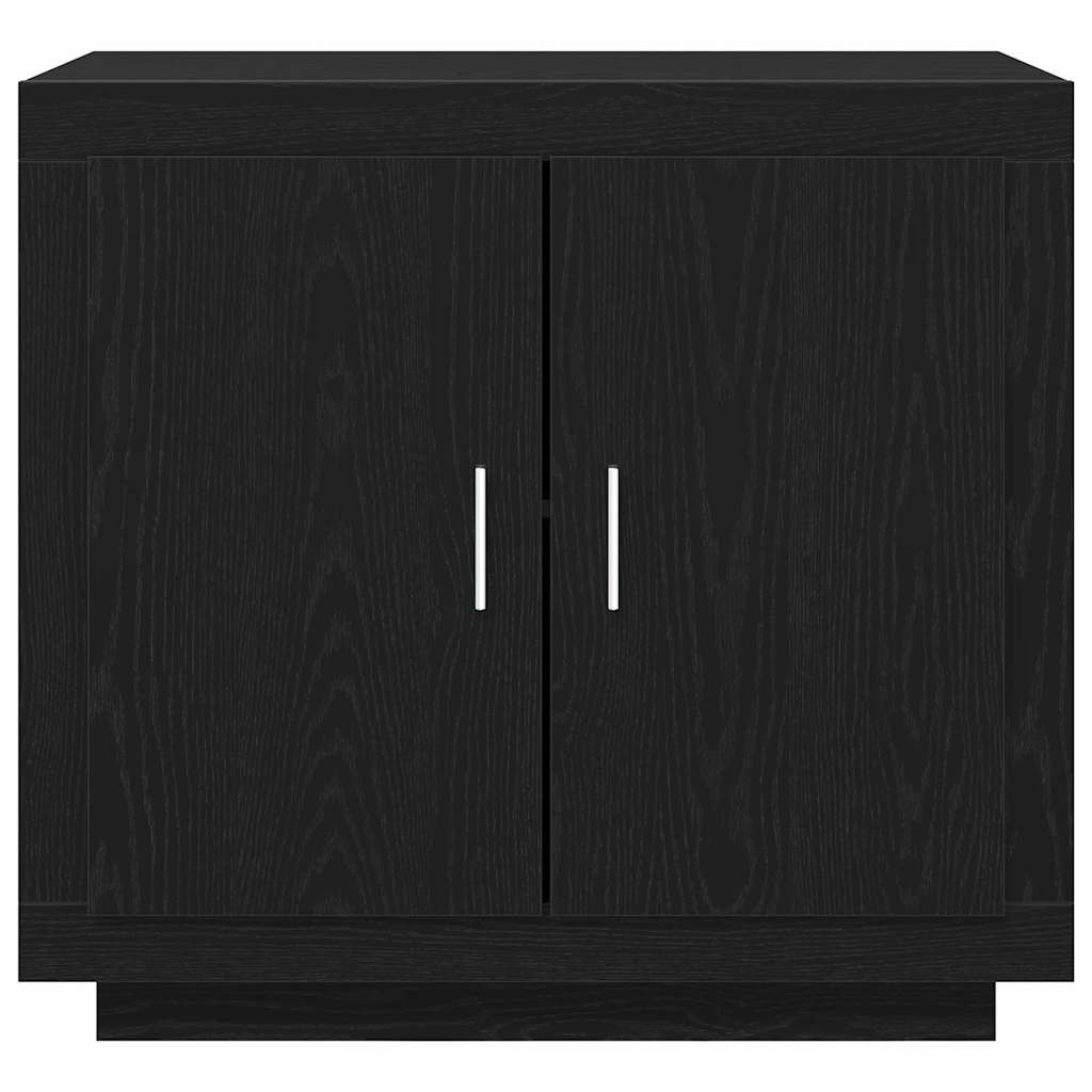 Sideboard Sort Eg 80 X 40 X 75 Cm Konstrueret Træ