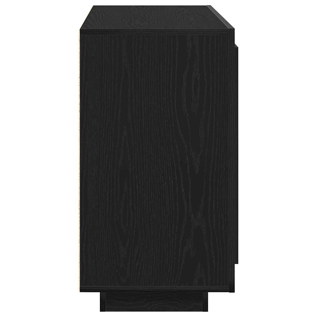 Sideboard Sort Eg 80 X 40 X 75 Cm Konstrueret Træ