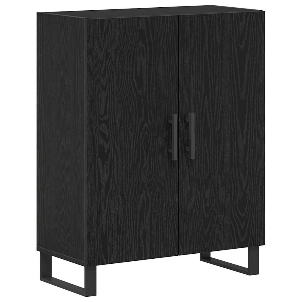 Sideboard Sort Eg 69,5 X 34 X 90 Cm Konstrueret Træ