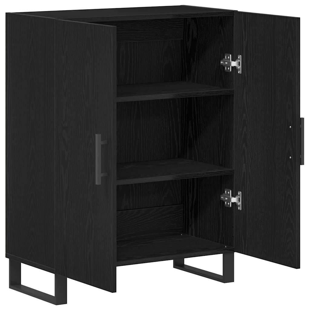 Sideboard Sort Eg 69,5 X 34 X 90 Cm Konstrueret Træ