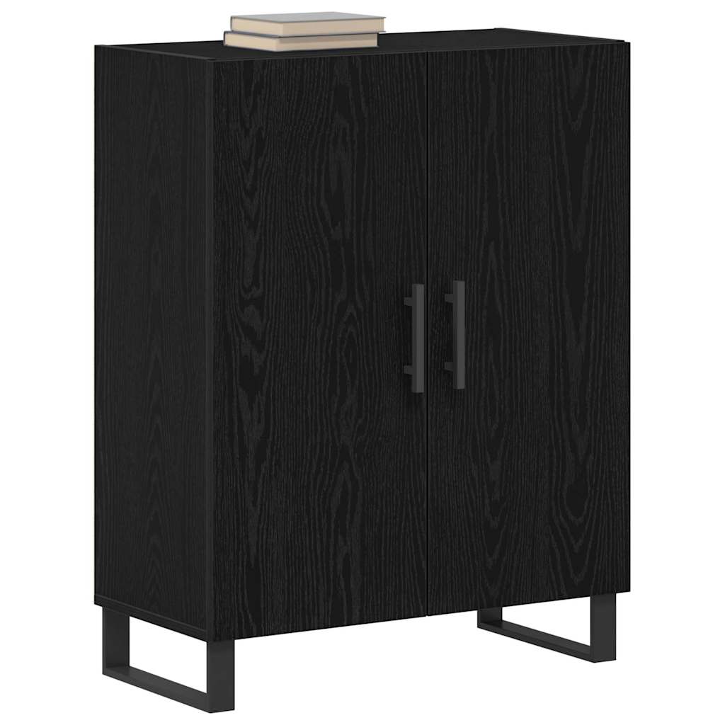 Sideboard Sort Eg 69,5 X 34 X 90 Cm Konstrueret Træ