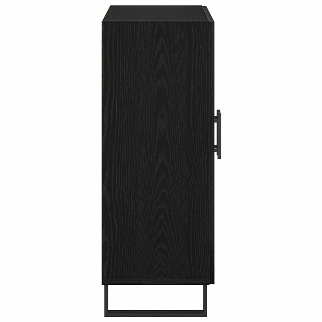 Sideboard Sort Eg 69,5 X 34 X 90 Cm Konstrueret Træ