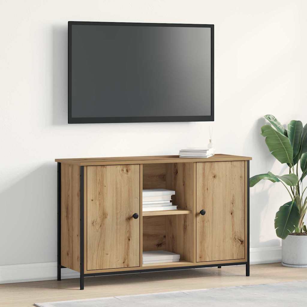 Tv-Møbelsæt Artisan Egetræ 101 X 35 X 65 Cm Konstrueret Træ