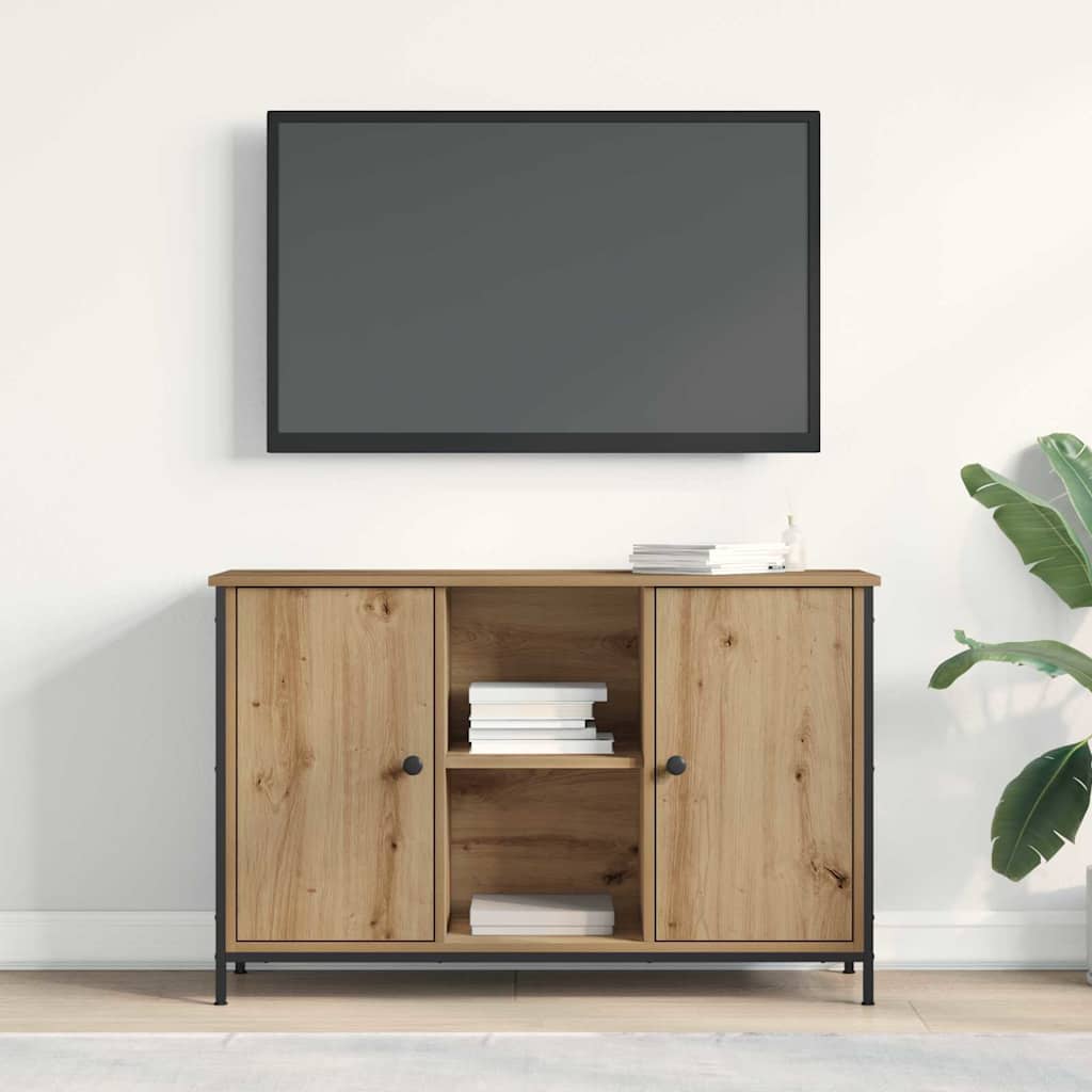 Tv-Møbelsæt Artisan Egetræ 101 X 35 X 65 Cm Konstrueret Træ