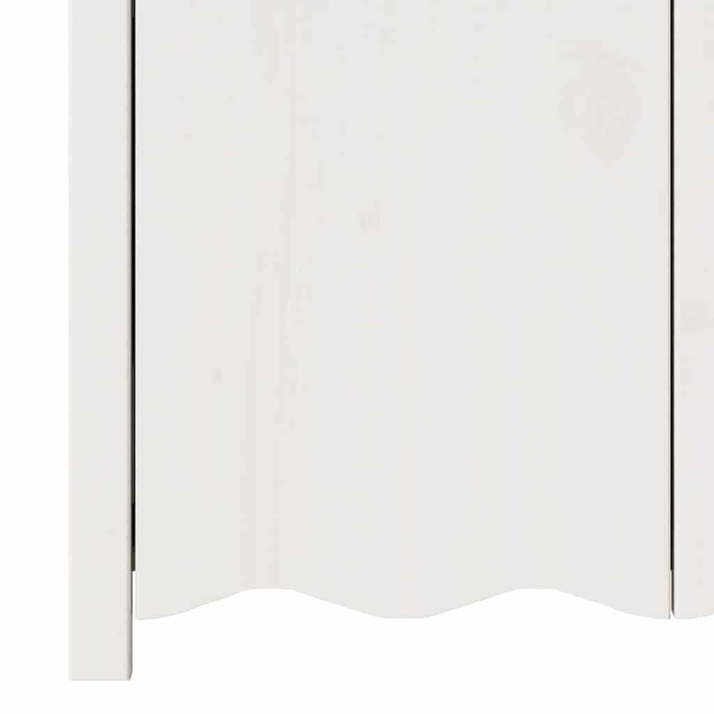Sideboard Drammen Hvid 114 X 43 X 75,5 Cm Massivt Fyrretræ