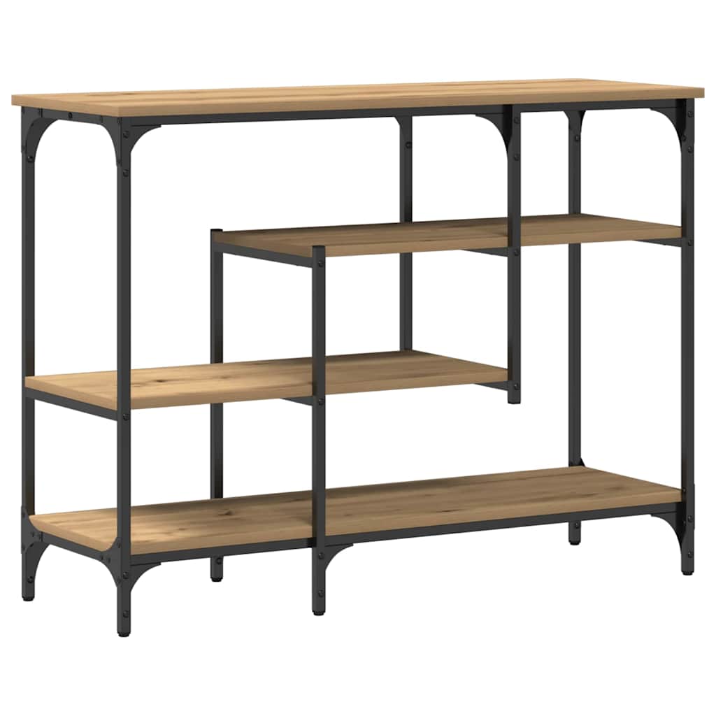 Konsolbord Artisan Eg 100 X 35 X 75 Cm Laminat Træ Og Metal