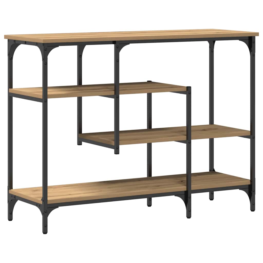 Konsolbord Artisan Eg 100 X 35 X 75 Cm Laminat Træ Og Metal