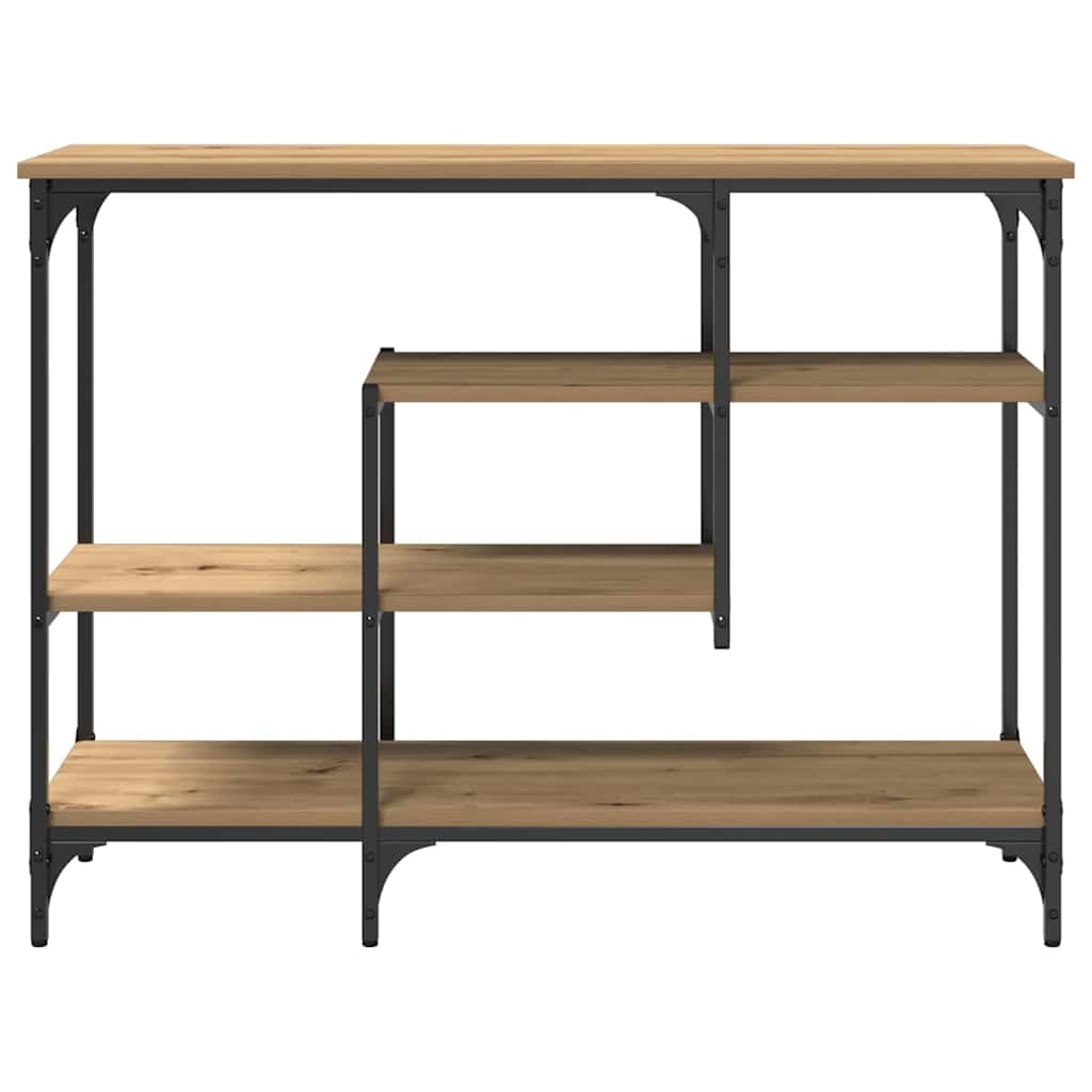 Konsolbord Artisan Eg 100 X 35 X 75 Cm Laminat Træ Og Metal