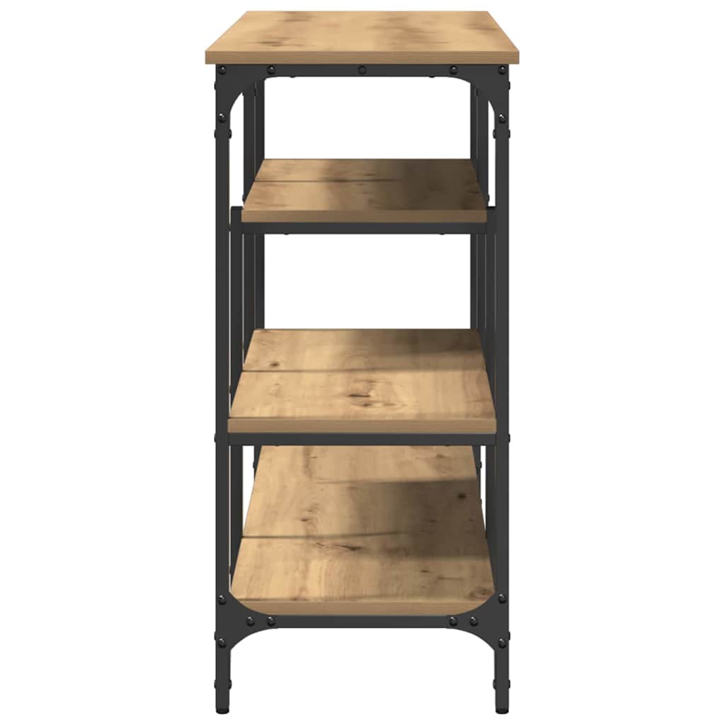 Konsolbord Artisan Eg 100 X 35 X 75 Cm Laminat Træ Og Metal