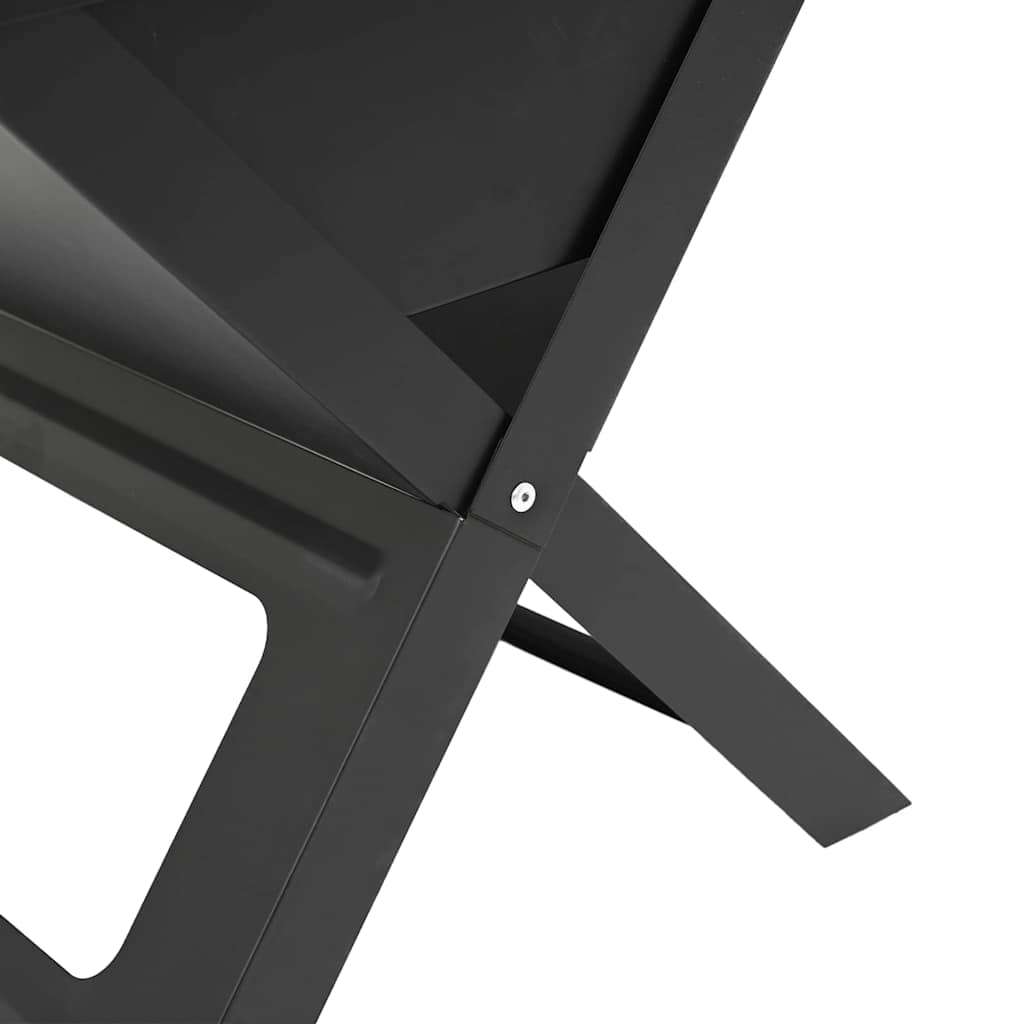 Udendørs Grill Sort 46 X 31 X 31 Cm Stål