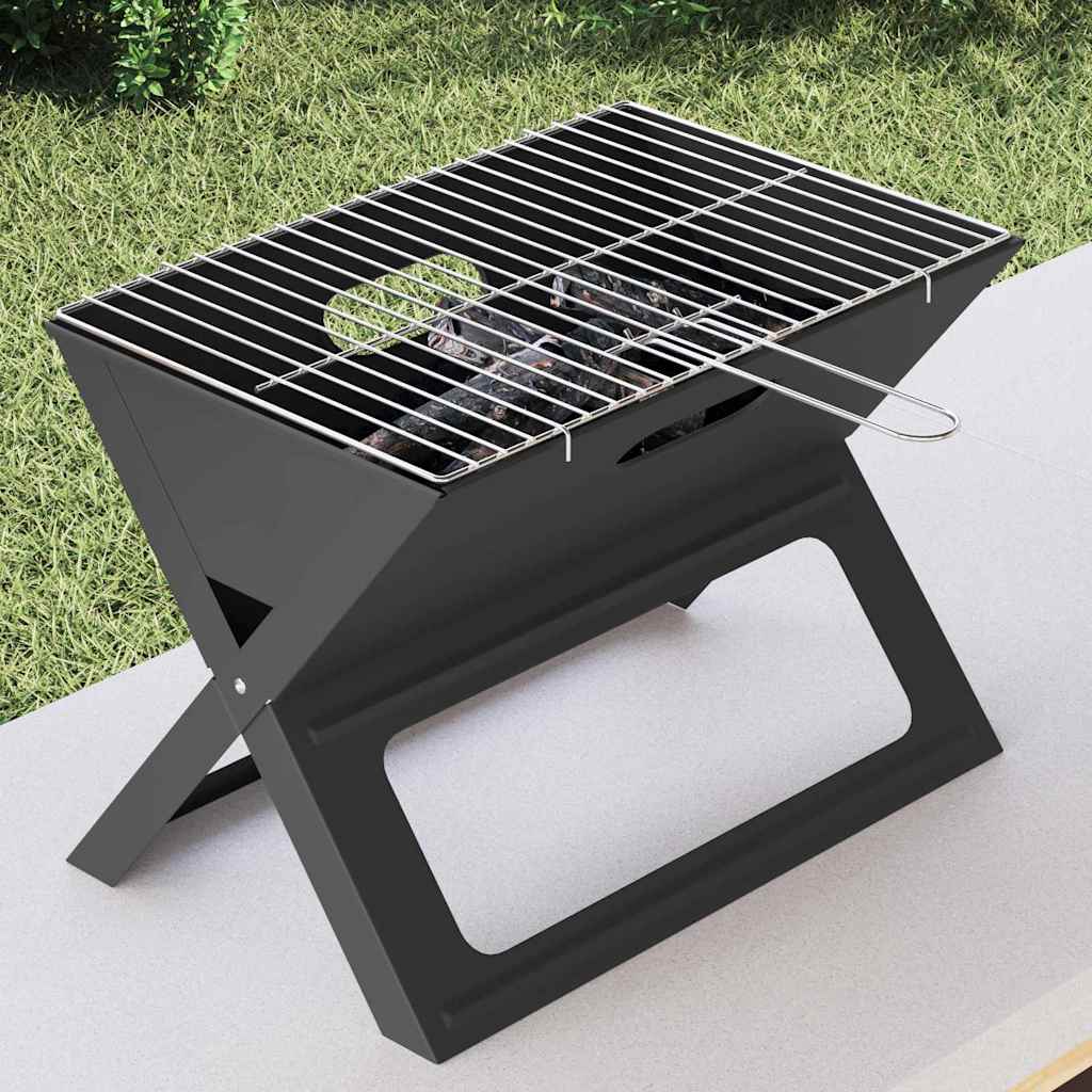 Udendørs Grill Sort 46 X 31 X 31 Cm Stål