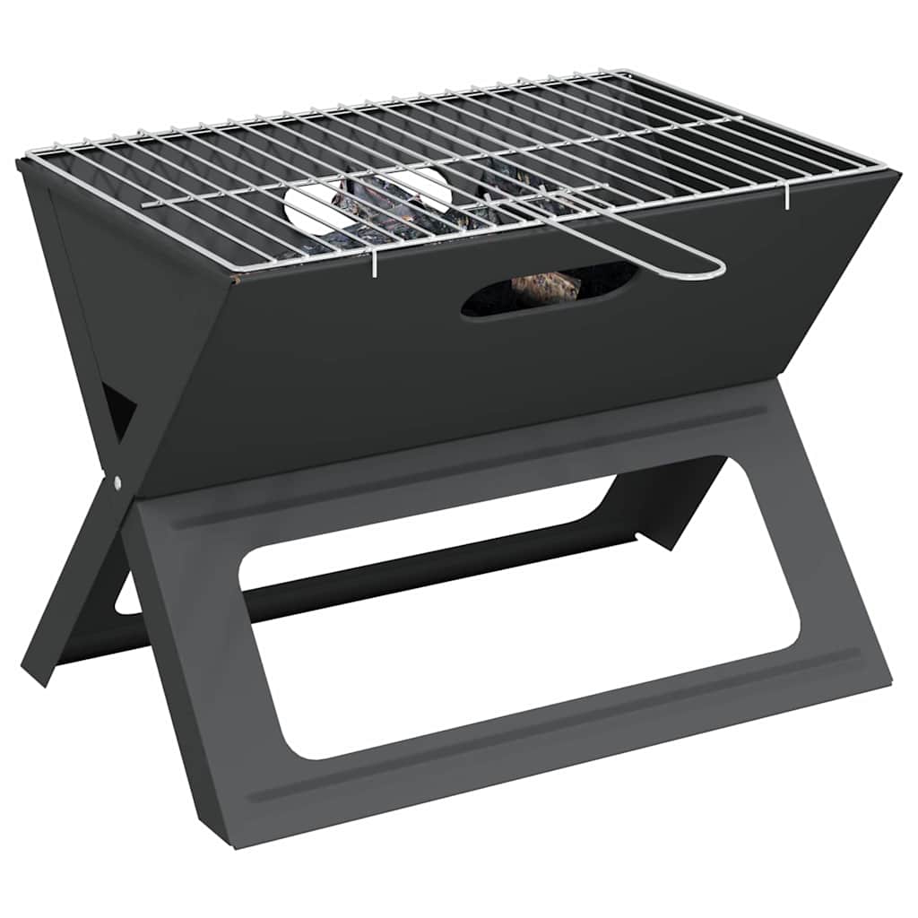 Udendørs Grill Sort 46 X 31 X 31 Cm Stål