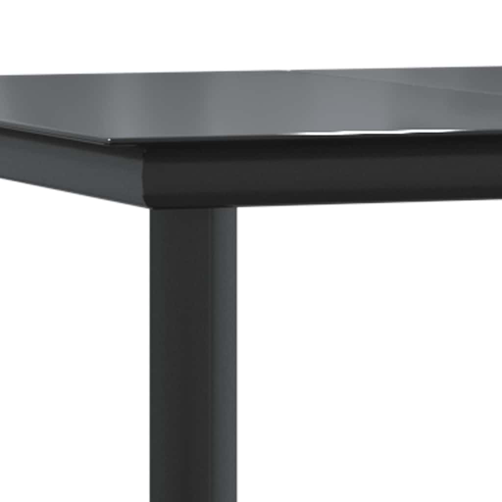 9 Dele Spisebordssæt Til Haven M. Hynder Polyrattan Glas