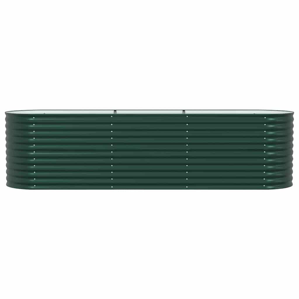 Hævet Bed Grøn 320 X 80 X 81 Cm Stål