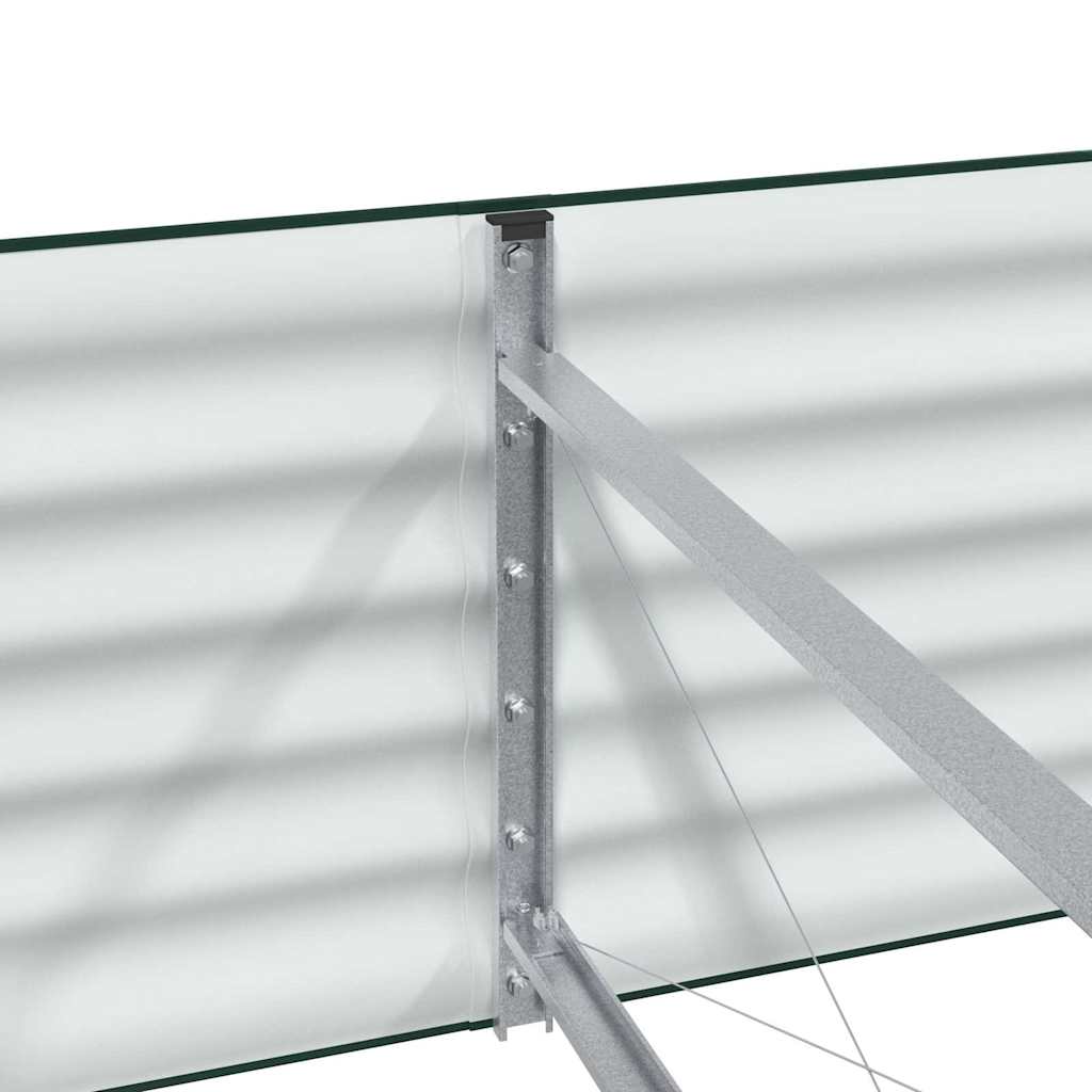 Hævet Bed Grøn 240 X 80 X 44 Cm Stål
