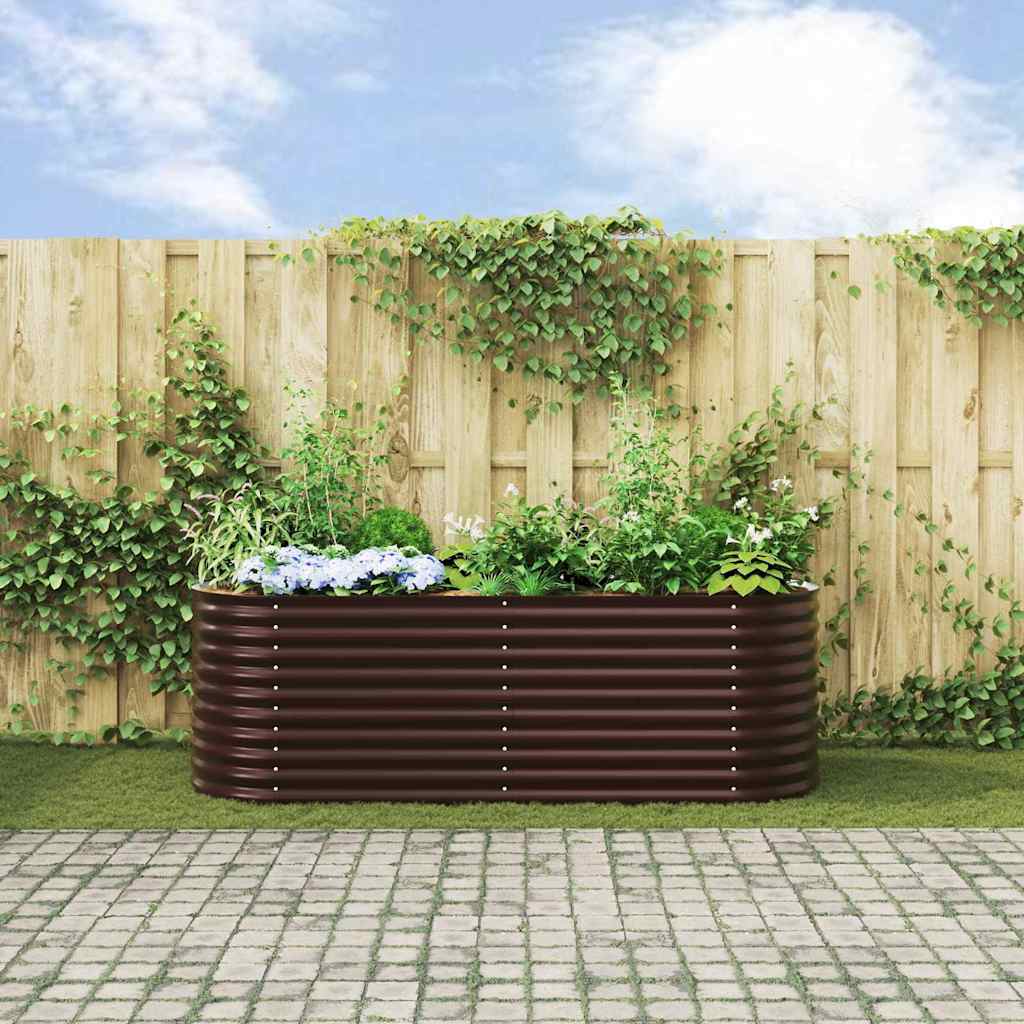 Hævet Bed Brun 240 X 80 X 81 Cm Stål