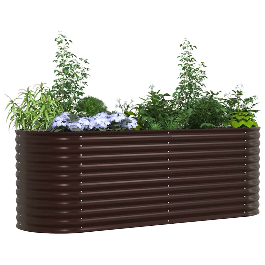 Hævet Bed Brun 240 X 80 X 81 Cm Stål