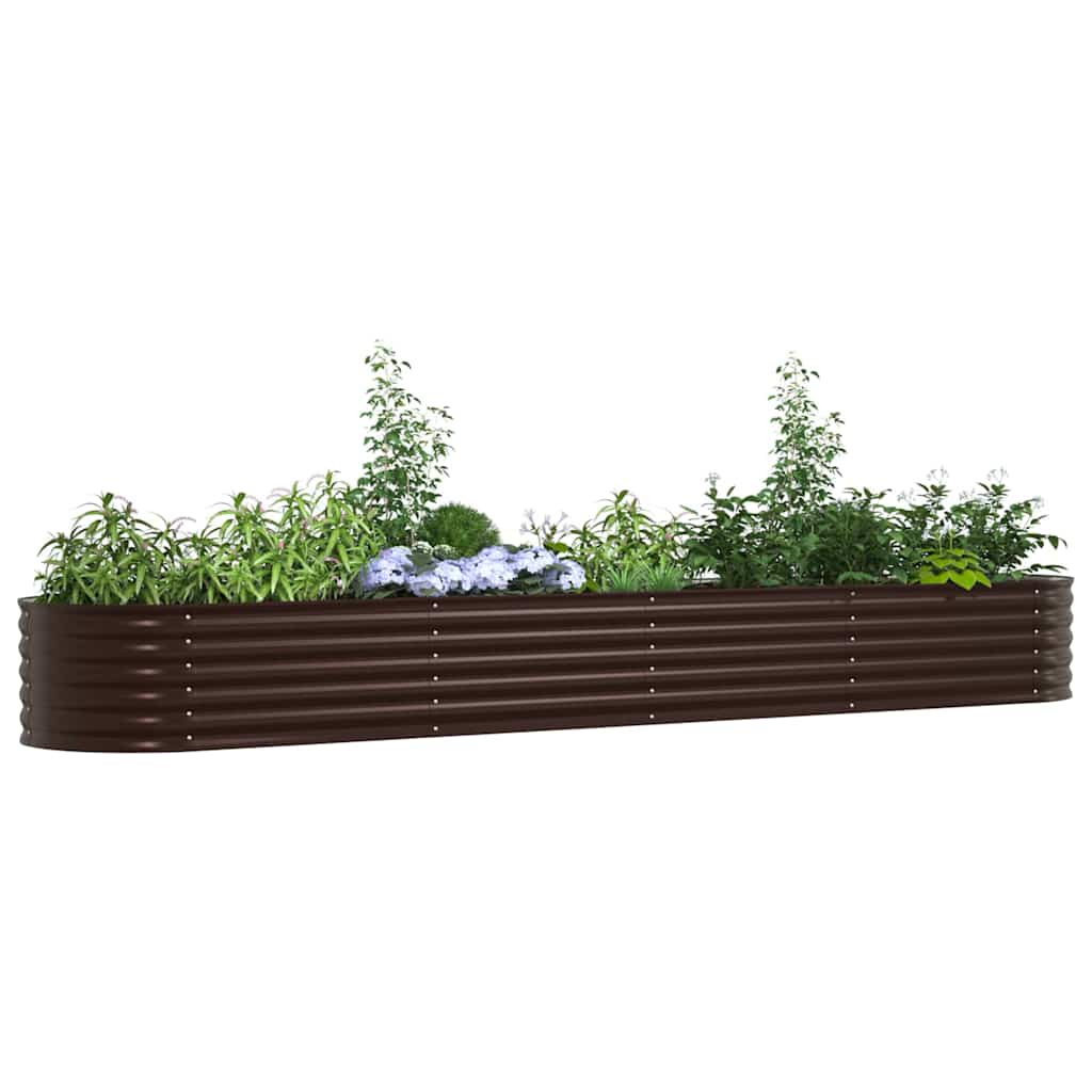 Hævet Bed Brun 400 X 80 X 44 Cm Stål